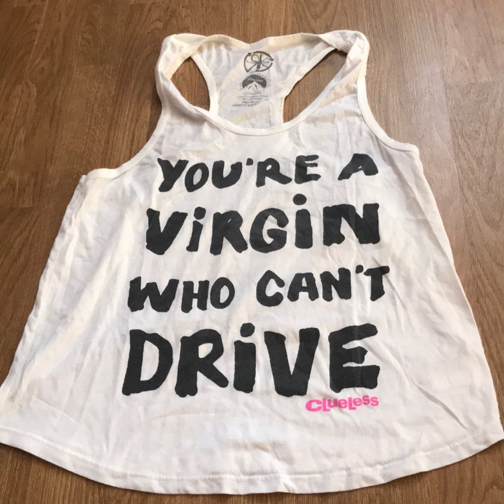 Clueless Slogan Tank Top